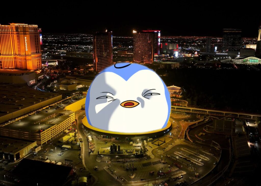 Giá cổ phiếu PENGU tăng vọt trong bối cảnh ảm đạm mùa Giáng sinh khi nó xuất hiện trên thị trường Las Vegas.