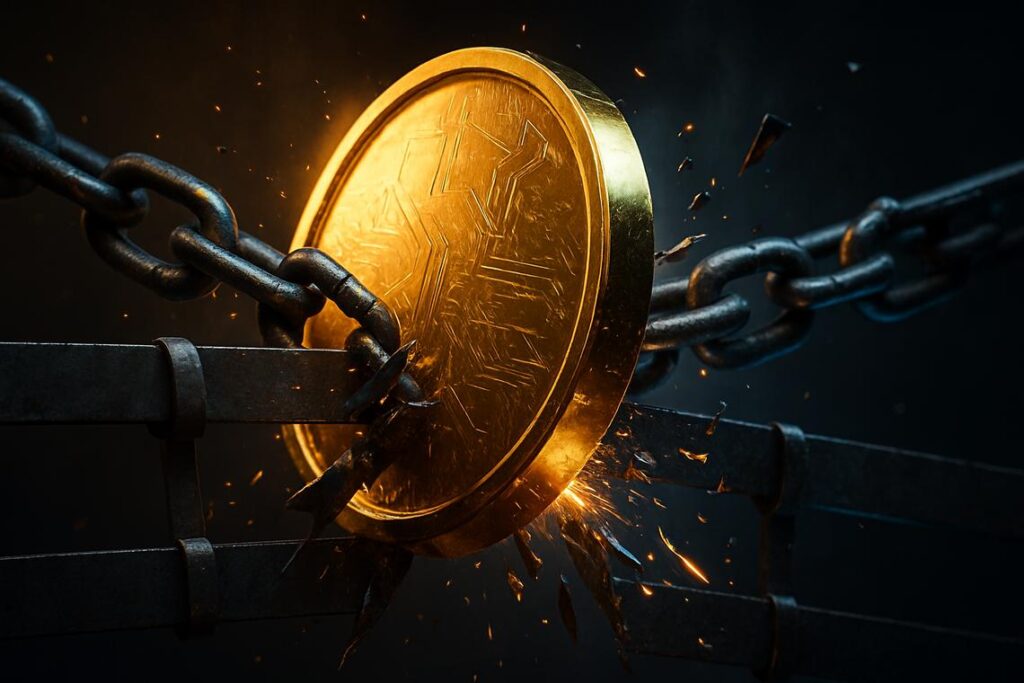 Giá siêu thanh khoản hình thành mô hình cờ tăng giá khi tín hiệu giao cắt vàng sắp xuất hiện